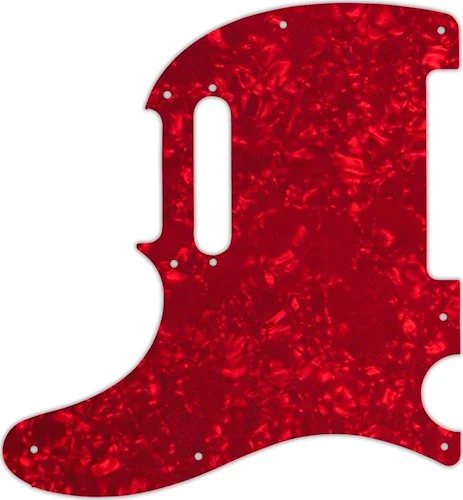 WD Custom Pickguard For Left Hand Fender Limited Edition American Standard Double-Cut Telecaster #28R Red Pear