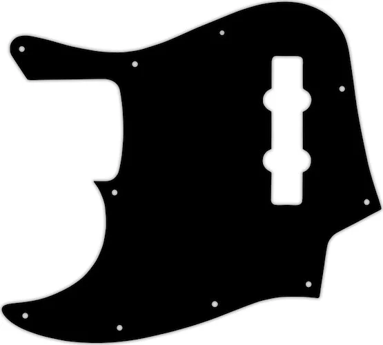 WD Custom Pickguard For Left Hand Fender Made In Mexico Jazz Bass #38 Black/Cream/Black