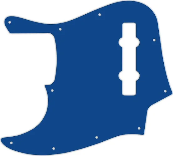 WD Custom Pickguard For Left Hand Fender Made In Mexico 5 String Jazz Bass #08 Blue/White/Blue