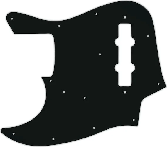 WD Custom Pickguard For Left Hand Fender Made In Japan Jazz Bass #01A Black Acrylic