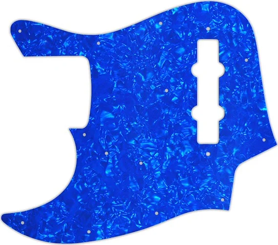 WD Custom Pickguard For Left Hand Fender Made In Japan Jazz Bass #28BU Blue Pearl/White/Black/White