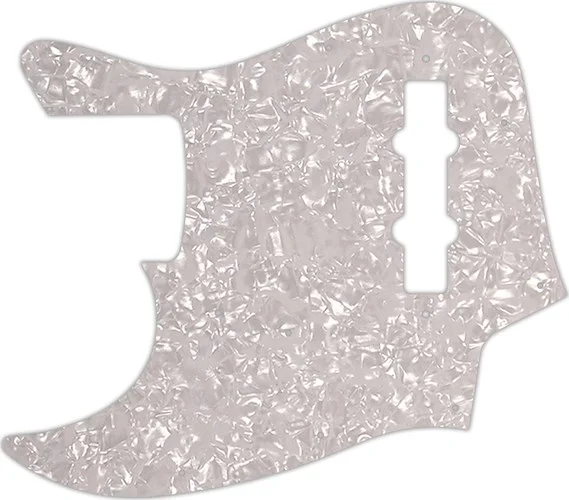 WD Custom Pickguard For Left Hand Fender Made In Japan Jazz Bass #28 White Pearl/White/Black/White