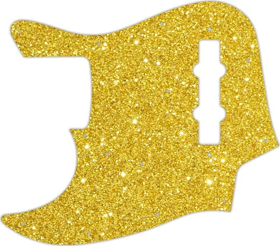 WD Custom Pickguard For Left Hand Fender Made In Japan Jazz Bass #60GS Gold Sparkle 