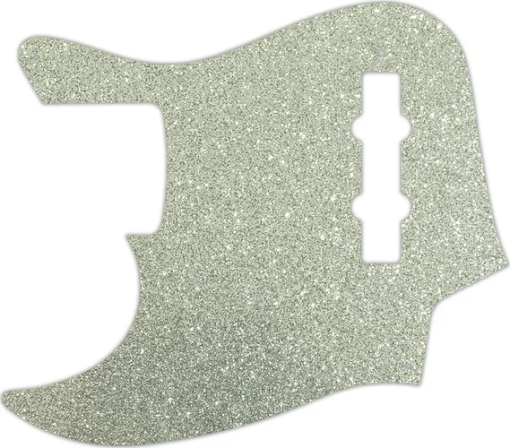 WD Custom Pickguard For Left Hand Fender Made In Japan Jazz Bass #60SS Silver Sparkle 