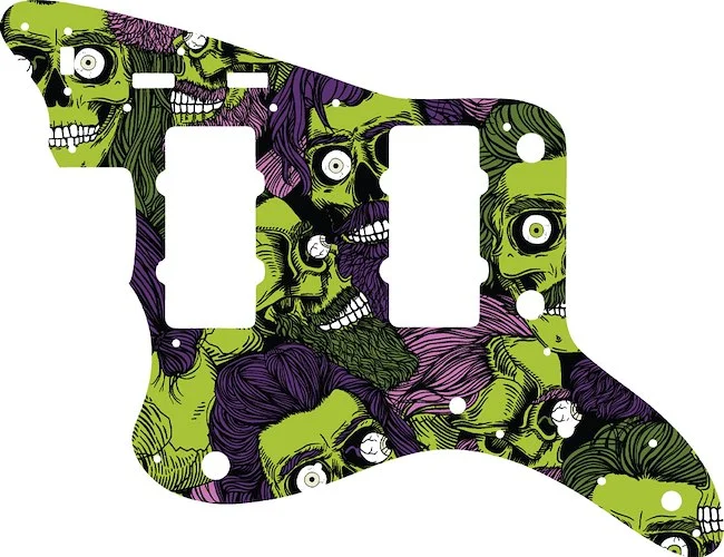 WD Custom Pickguard For Left Hand Fender Made In Japan 1966-1968 Reissue Jazzmaster #GHA02 Zombeard Graphic