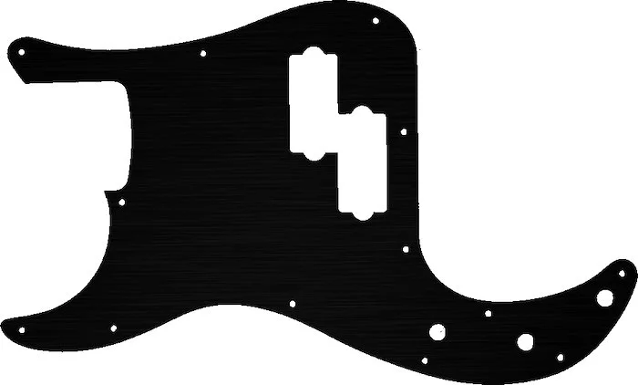 WD Custom Pickguard For Left Hand Fender Made In Mexico Standard Precision Bass #27T Simulated Black Anodized 