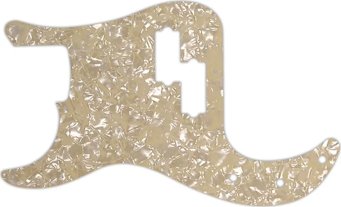 WD Custom Pickguard For Left Hand Fender Made In Mexico Standard Precision Bass #28C Cream Pearl/Cream/Black/C