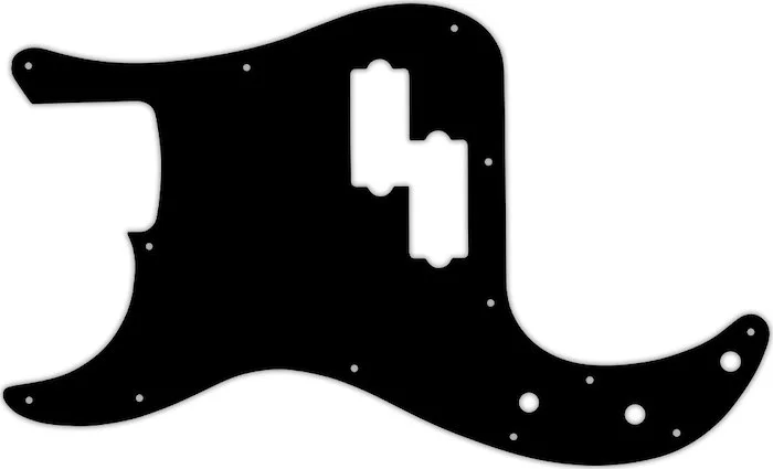 WD Custom Pickguard For Left Hand Fender Made In Mexico Standard Precision Bass #39 Black/Black/Cre