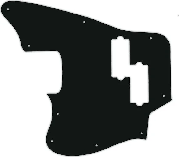 WD Custom Pickguard For Left Hand Fender Modern Player Jaguar Bass #01A Black Acrylic