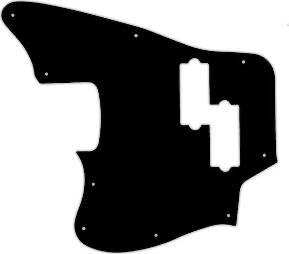 WD Custom Pickguard For Left Hand Fender Modern Player Jaguar Bass #01 Black