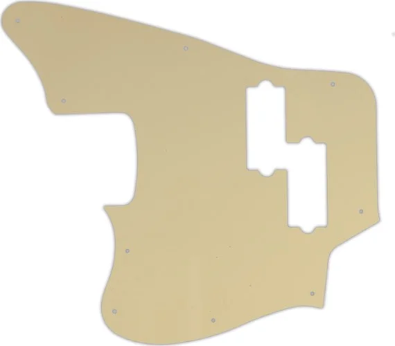 WD Custom Pickguard For Left Hand Fender Modern Player Jaguar Bass #06 Cream