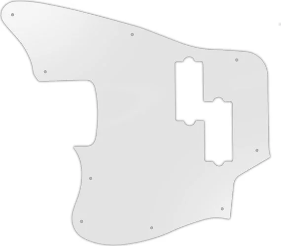 WD Custom Pickguard For Left Hand Fender Modern Player Jaguar Bass #22 Translucent Milk White