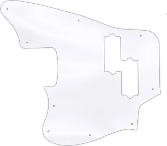 WD Custom Pickguard For Left Hand Fender Modern Player Jaguar Bass #45T Clear Acrylic Thin