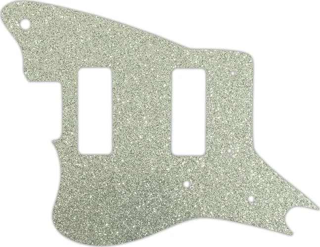 WD Custom Pickguard For Left Hand Fender Modern Player Jaguar - Custom Designed #60SS Silver Sparkle 