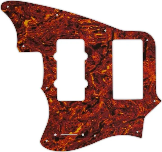 WD Custom Pickguard For Left Hand Fender Modern Player Marauder #05W Tortoise Shell/White