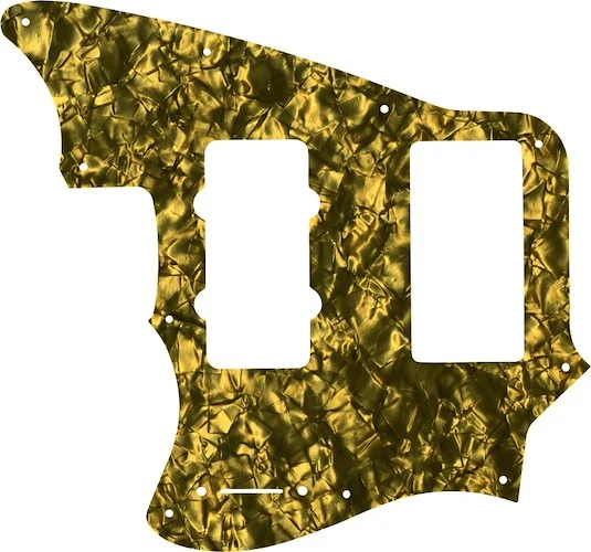 WD Custom Pickguard For Left Hand Fender Modern Player Marauder #28GD Gold Pearl/Black/White/Black