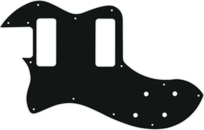 WD Custom Pickguard For Left Hand Fender Modern Player Telecaster Thinline Deluxe #01A Black Acrylic