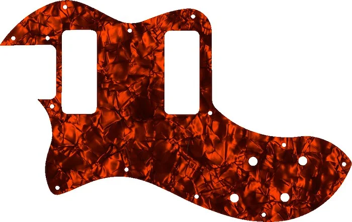 WD Custom Pickguard For Left Hand Fender Modern Player Telecaster Thinline Deluxe #28OP Orange Pearl/Black/White/Black