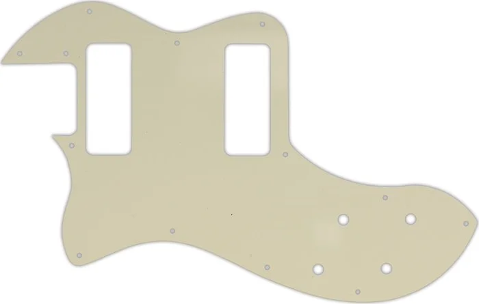 WD Custom Pickguard For Left Hand Fender Modern Player Telecaster Thinline Deluxe #55S Parchment Solid