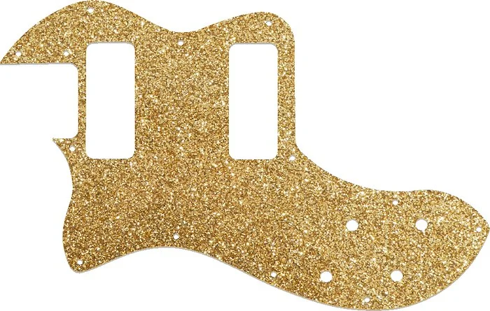 WD Custom Pickguard For Left Hand Fender Modern Player Telecaster Thinline Deluxe #60RGS Rose Gold Sparkle 