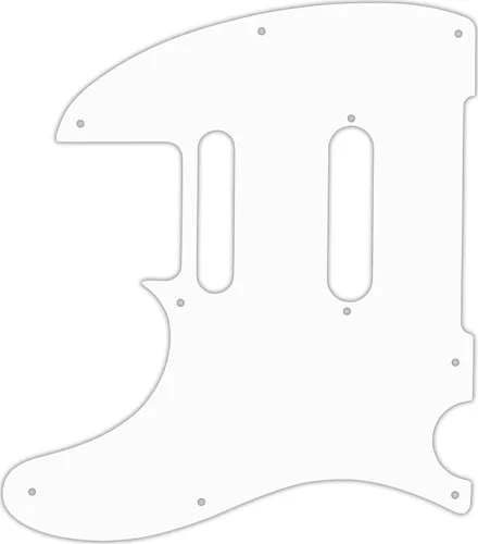 WD Custom Pickguard For Left Hand Fender Modern Player Telecaster Plus #02 White