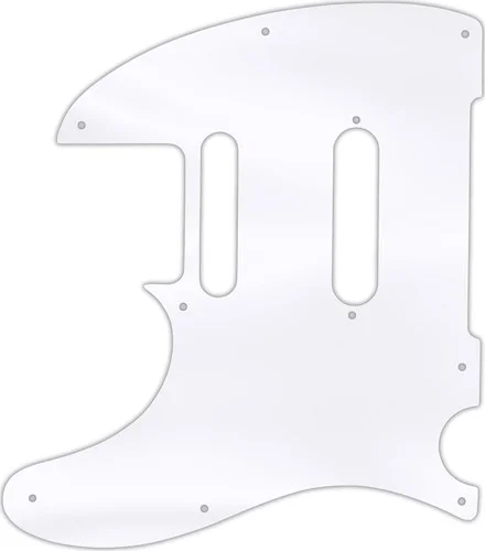 WD Custom Pickguard For Left Hand Fender Modern Player Telecaster Plus #45 Clear Acrylic