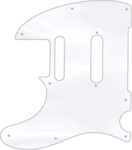 WD Custom Pickguard For Left Hand Fender Modern Player Telecaster Plus #45T Clear Acrylic Thin