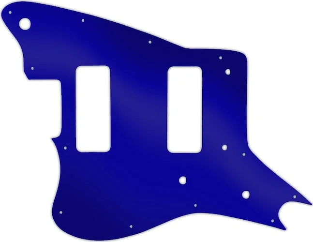 WD Custom Pickguard For Left Hand Fender Modern Player Jaguar - Custom Designed #10DBU Dark Blue Mirror