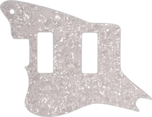 WD Custom Pickguard For Left Hand Fender Modern Player Jaguar - Custom Designed #28 White Pearl/White/Black/Wh