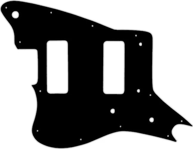 WD Custom Pickguard For Left Hand Fender Modern Player Jaguar - Custom Designed #29T Matte Black Thin