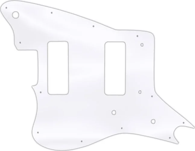 WD Custom Pickguard For Left Hand Fender Modern Player Jaguar - Custom Designed #45T Clear Acrylic Thin