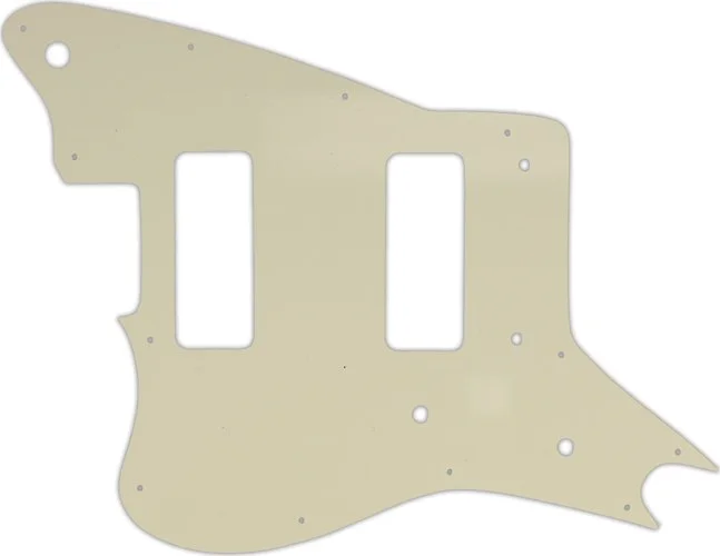 WD Custom Pickguard For Left Hand Fender Modern Player Jaguar - Custom Designed #55T Parchment Thin