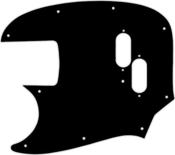 WD Custom Pickguard For Left Hand Fender Mustang Bass Reissue #03P Black/Parchment/Black