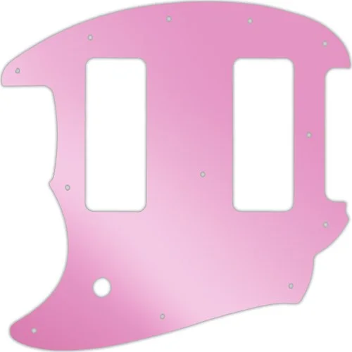 WD Custom Pickguard For Left Hand Fender OffSet Series Mustang #10P Pink Mirror