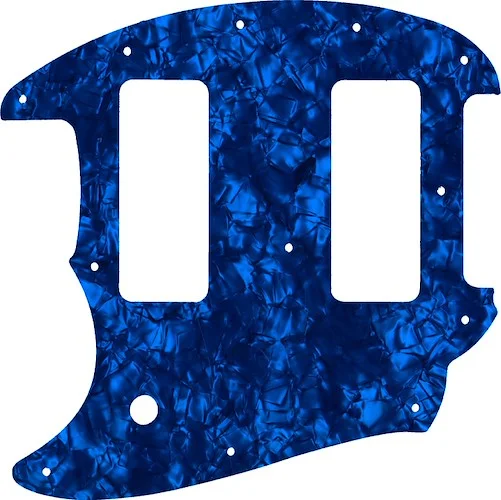 WD Custom Pickguard For Left Hand Fender OffSet Series Mustang #28DBP Dark Blue Pearl/Black/White/Black