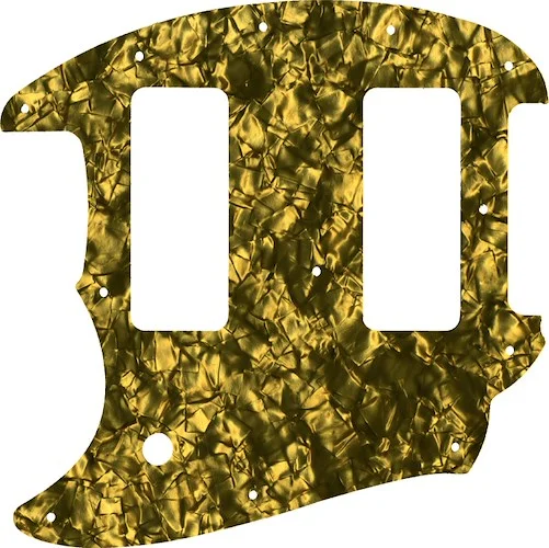 WD Custom Pickguard For Left Hand Fender OffSet Series Mustang #28GD Gold Pearl/Black/White/Black
