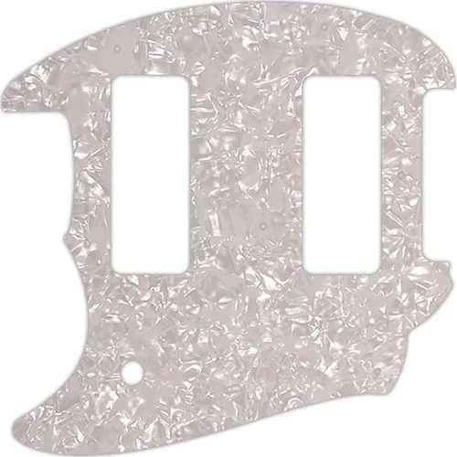 WD Custom Pickguard For Left Hand Fender OffSet Series Mustang #28 White Pearl/White/Black/White