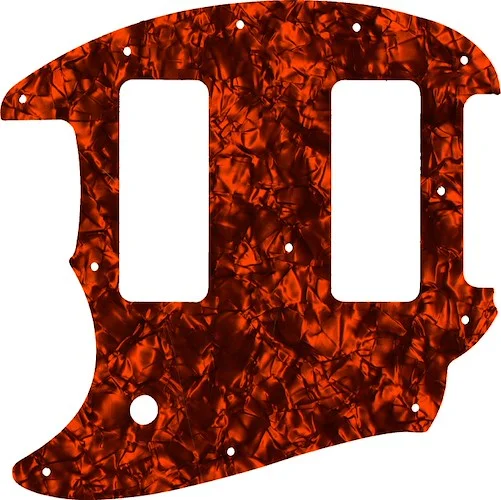WD Custom Pickguard For Left Hand Fender OffSet Series Mustang #28OP Orange Pearl/Black/White/Black