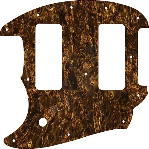 WD Custom Pickguard For Left Hand Fender OffSet Series Mustang #28TBP Tortoise Brown Pearl