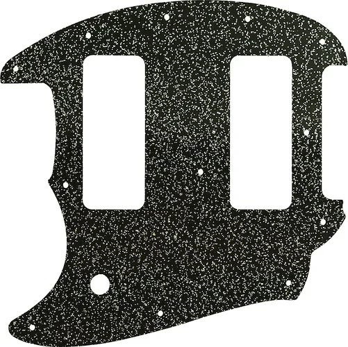 WD Custom Pickguard For Left Hand Fender OffSet Series Mustang #60BS Black Sparkle 