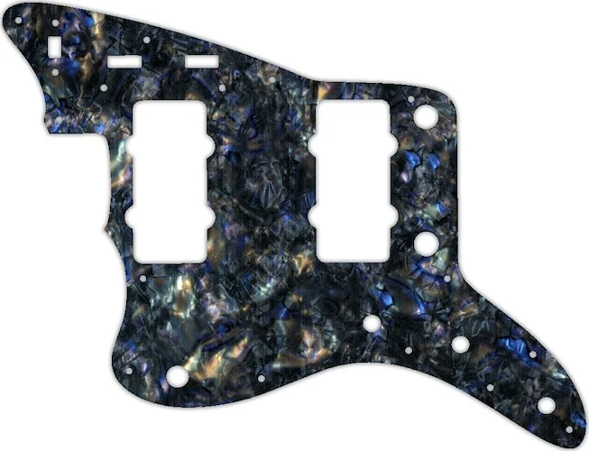 WD Custom Pickguard For Left Hand Fender Original USA Or USA Reissue Jazzmaster #35 Black Abalone