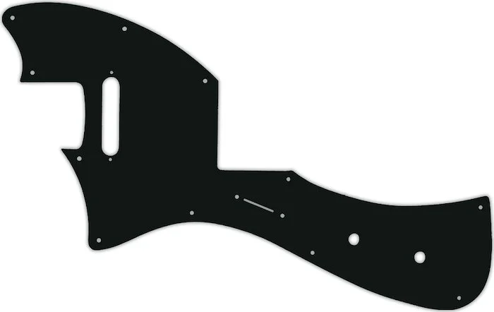 WD Custom Pickguard For Left Hand Fender Parallel Universe Meteora #01A Black Acrylic