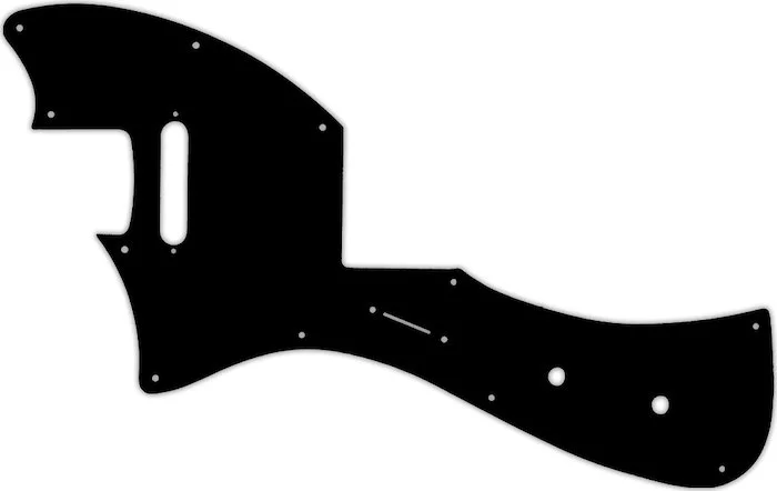 WD Custom Pickguard For Left Hand Fender Parallel Universe Meteora #01 Black
