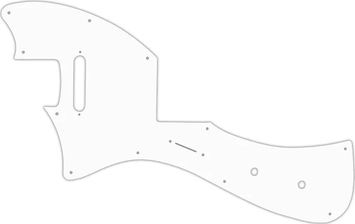 WD Custom Pickguard For Left Hand Fender Parallel Universe Meteora #02 White
