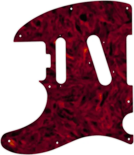 WD Custom Pickguard For Left Hand Fender Parallel Universe American Elite Nashville Telecaster HSS #05T Tortoi