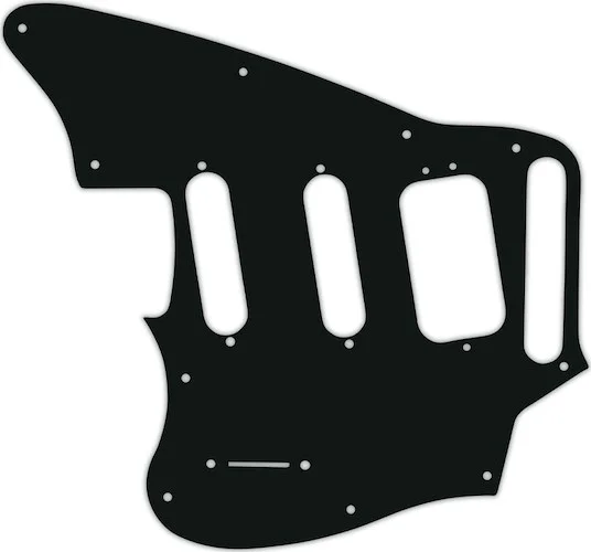 WD Custom Pickguard For Left Hand Fender Pawn Shop Jaguarillo #01A Black Acrylic