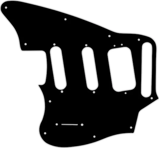 WD Custom Pickguard For Left Hand Fender Pawn Shop Jaguarillo #01T Black Thin