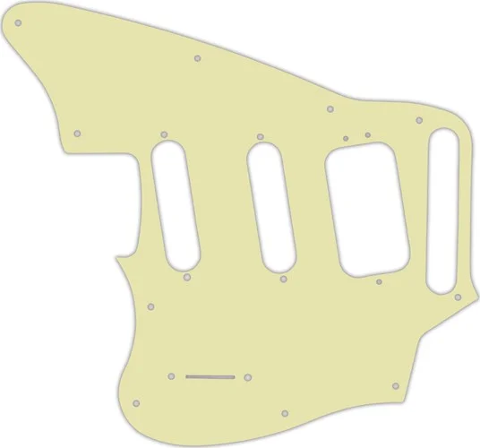 WD Custom Pickguard For Left Hand Fender Pawn Shop Jaguarillo #34 Mint Green 3 Ply