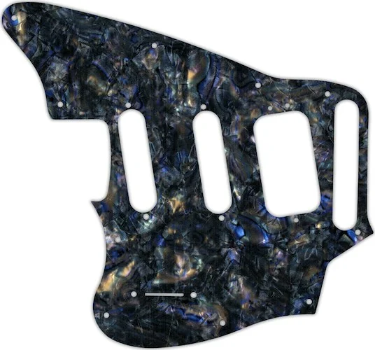 WD Custom Pickguard For Left Hand Fender Pawn Shop Jaguarillo #35 Black Abalone