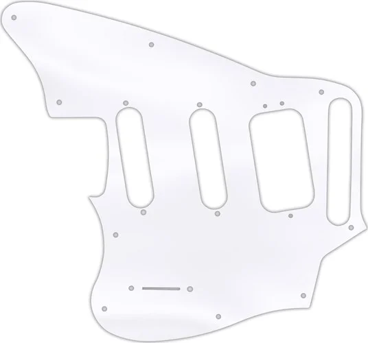 WD Custom Pickguard For Left Hand Fender Pawn Shop Jaguarillo #45T Clear Acrylic Thin